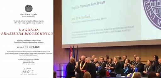 Prof. dr. sc. dr. h. c. Ino Čurik dobitnik je nagrade „Praemium Biotechnicum”